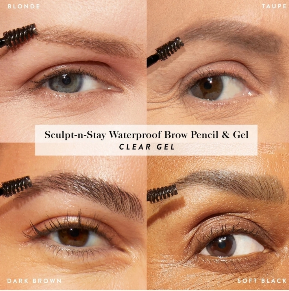 Laura Geller Sculpt-N-Stay Waterproof Brow Pencil & Gel: Taupe, NIB - Picture 4 of 5
